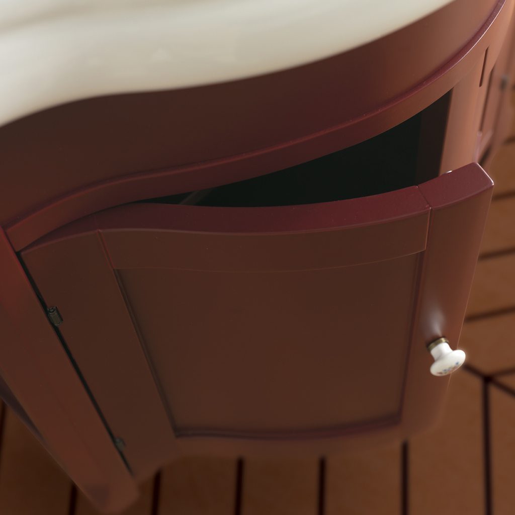 Retro 100cm Console Basin on Painted Cabinet