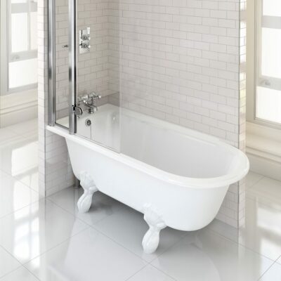 Burlington Hampton Showering 150cm Bath LH