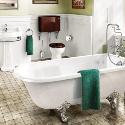 Burlington Blenheim Single Ended Bath with Standard Feet - 1690mm - Image 4
