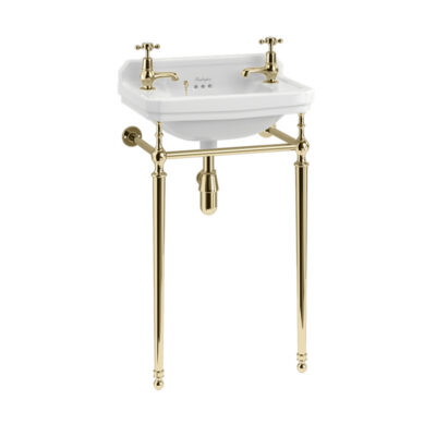 Burlington Edwardian Cloakroom 51cm Basin and Stand - Image 2