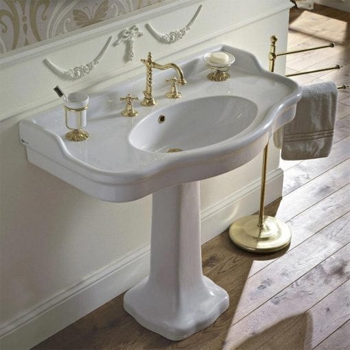 Palladio 100cm Console Basin on Pedestal