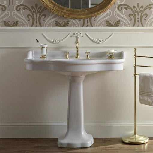 Palladio 100cm Console Basin on Pedestal