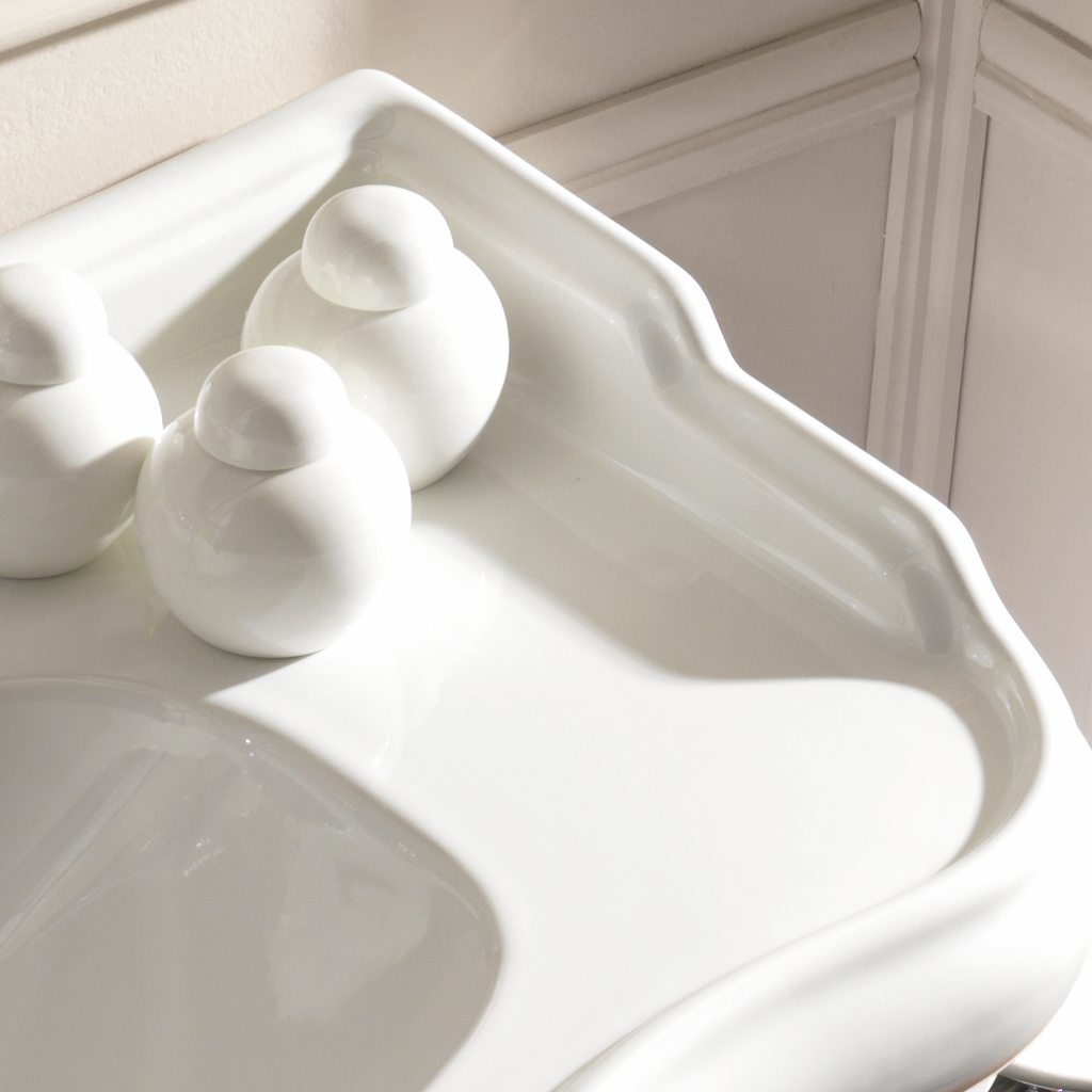 Retro 100cm Console Basin on Ceramic Brackets