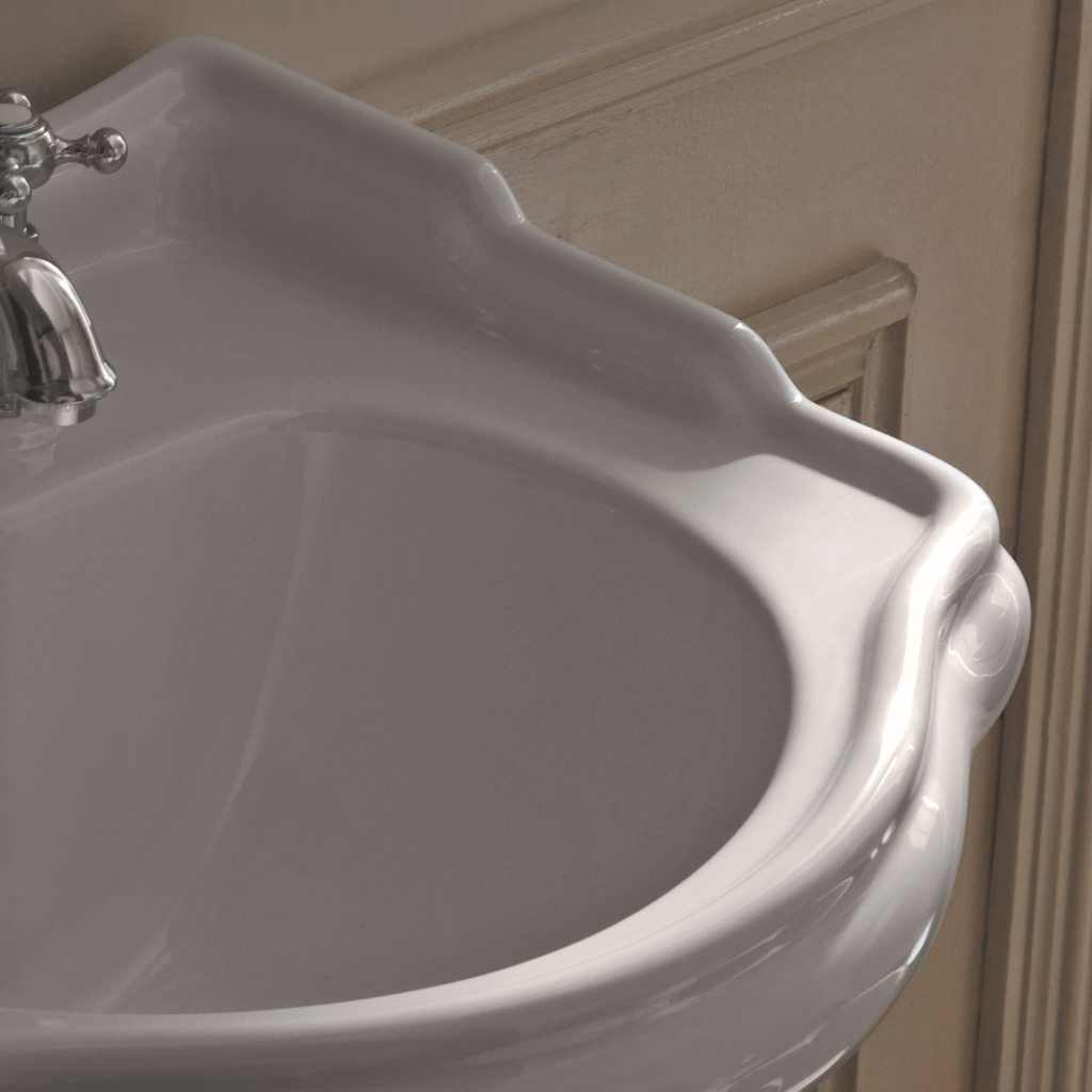 Retro 55cm Basin on Pedestal