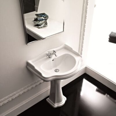 Retro 69cm Basin on Pedestal - Image 2