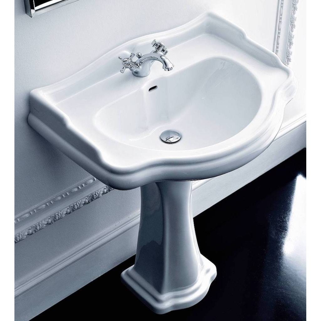 Retro 73cm Basin And Pedestal Old Fashioned Bathrooms
