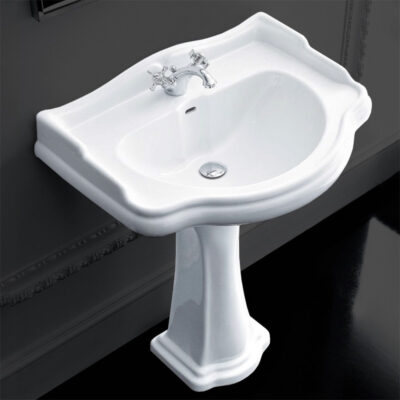 Retro 73cm Basin on Pedestal