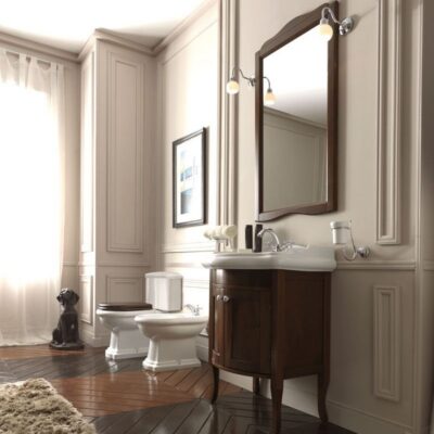 Retro 73cm Vanity Cabinet and Washbasin - Image 3