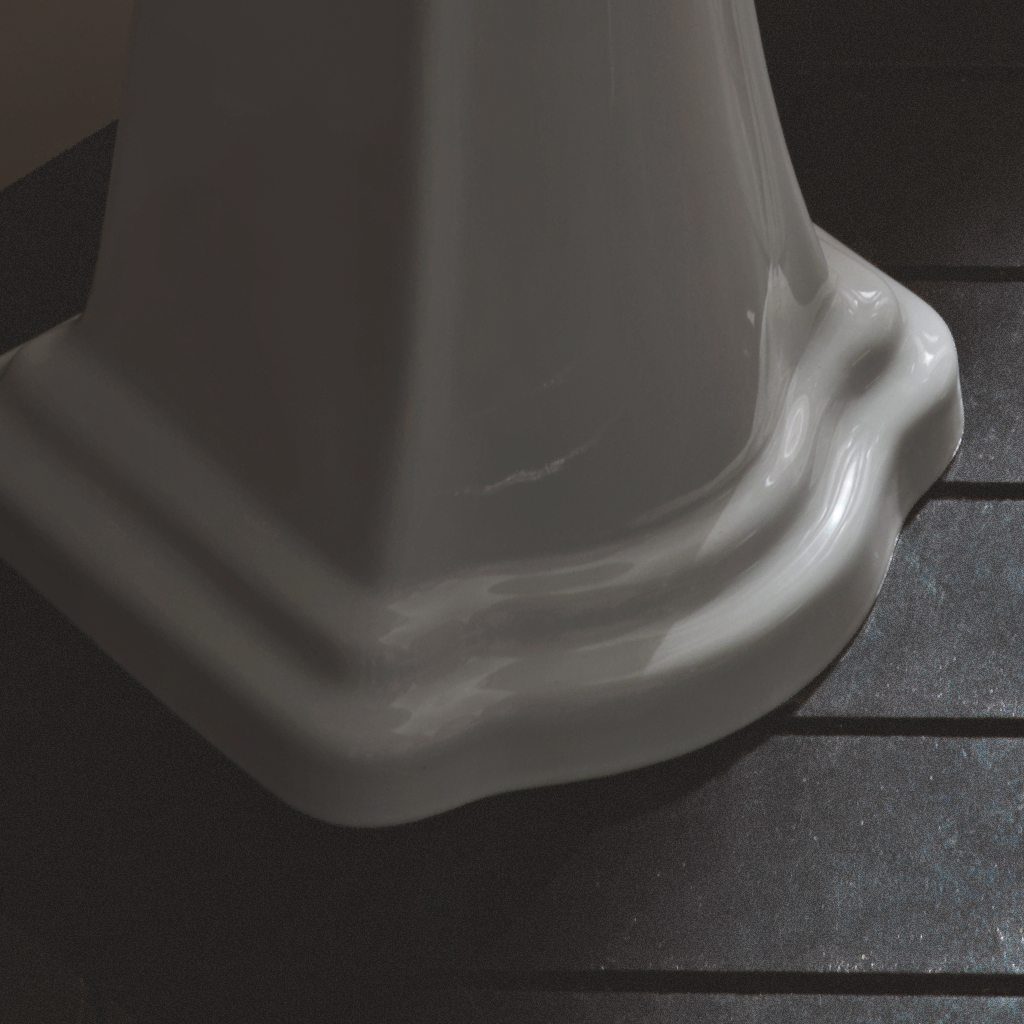 Retro 73cm Basin on Pedestal