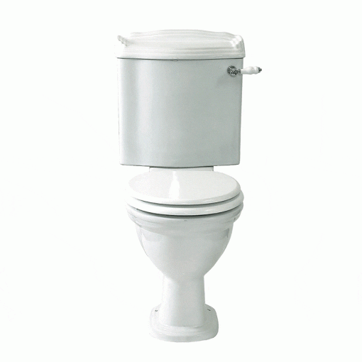 Traditional English close coupled toilet by Old Fashioned Bathrooms