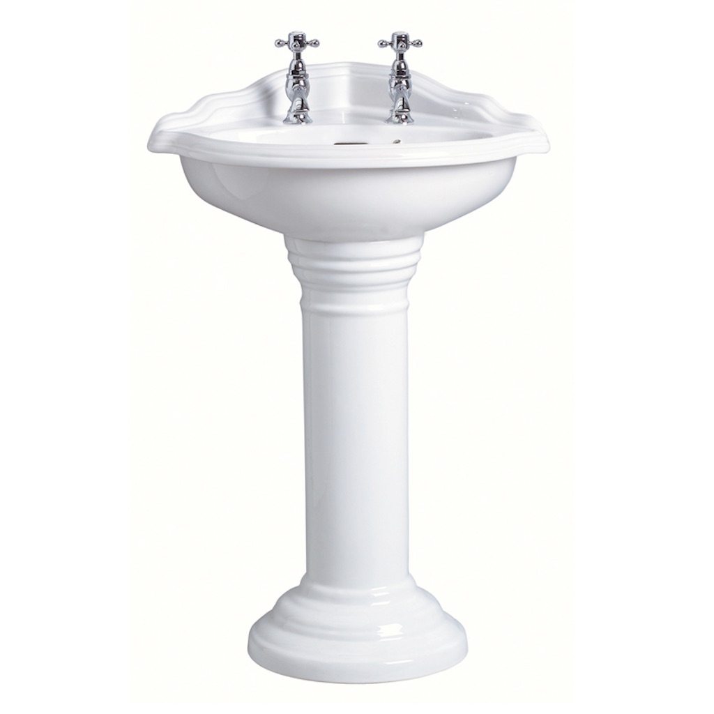 Home / Bathroom Suites / Traditional English Corner Basin and Pedestal