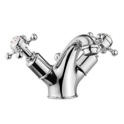Belgravia Crosshead Basin Mono Mixer Tap with Pop-Up-Waste