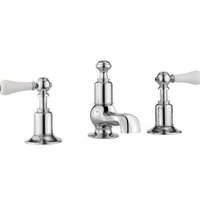 Belgravia Lever 3 Hole Basin Mixer Tap