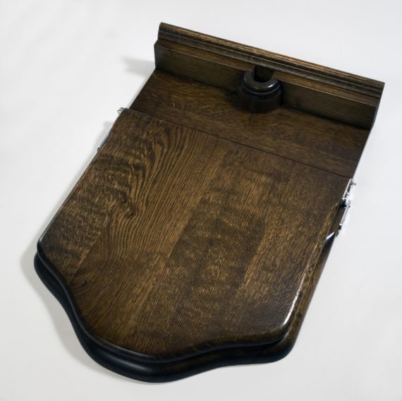 Bristol Throne Toilet Seat, Dark Oak | Old Fashioned Bathrooms