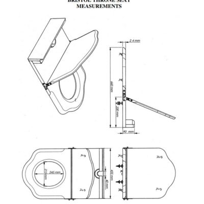 Bristol Throne Toilet Seat, Walnut - Image 2