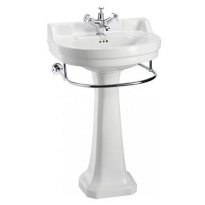 Burlington Edwardian 56cm Round Basin with Standard Pedestal - Image 2