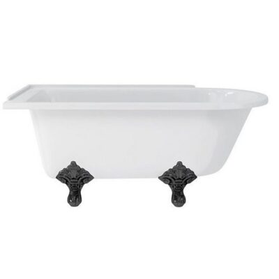 Burlington Hampton 150cm Left Handed Showering Bath with Standard Feet - Image 2