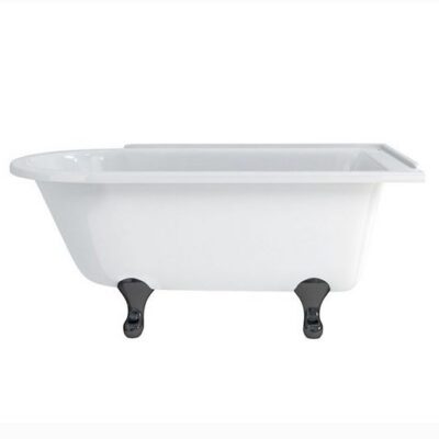 Burlington Hampton 150cm Right Handed Showering Bath with Standard Feet - Image 2