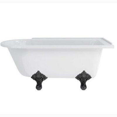 Burlington Hampton 150cm Right Handed Showering Bath with Standard Feet - Image 3