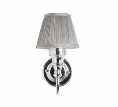 Burlington Ornate Base Light with Chiffon Silver Shade