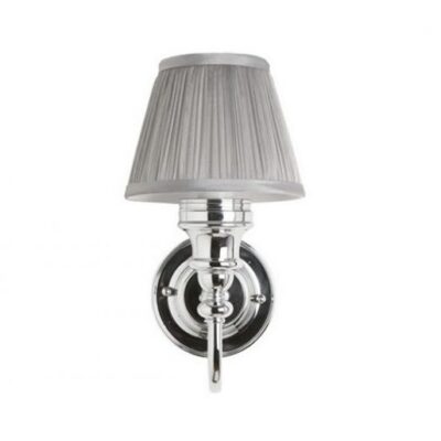 Burlington Ornate Base Light with Chiffon Silver Shade
