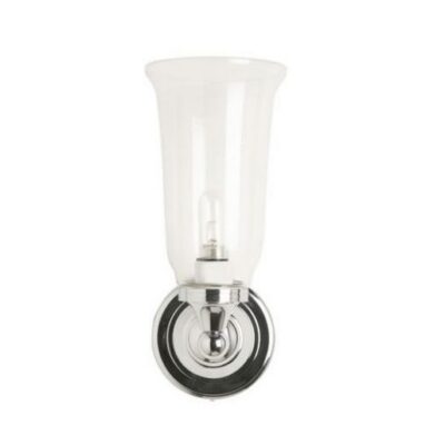 Burlington Round Base Light with Vase Clear Glass Shade