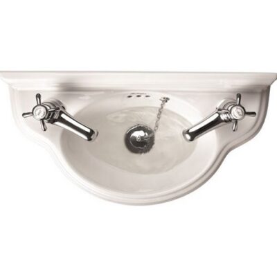 Burlington Small 50.5cm Curved Front Cloakroom Basin - Image 2