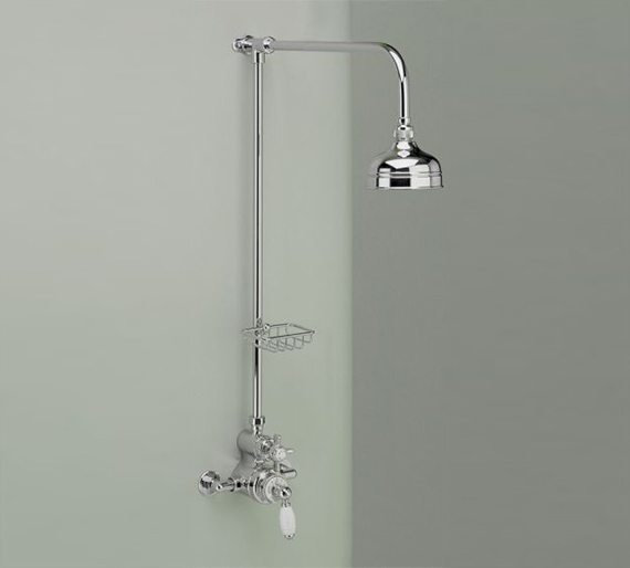 Edwards & Co Exposed Shower Valve and Shower Head Old Fashioned Bathrooms