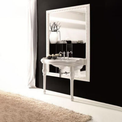 Retro 100cm Console Basin on Ceramic Legs - Image 4