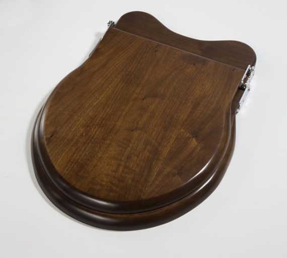 walnut toilet seat