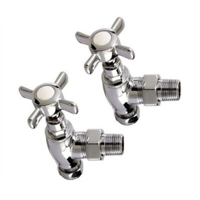 Traditional Angled Radiator Valves (Pair)