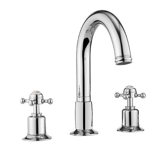 Belgravia Crosshead 3 Hole Bath Filler