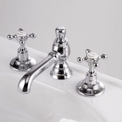 Edwards & Co 3 Hole Basin Mixer with Colonial Spout