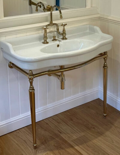 Palladio 100cm Console Basin on Wash Stand