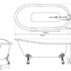 Hurlingham Marlowe Cast Iron Bath 1700mm - Image 4