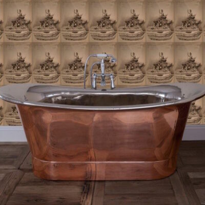 Copper Normandy Bateau Bath - Copper Exterior & Nickel Interior - Image 4