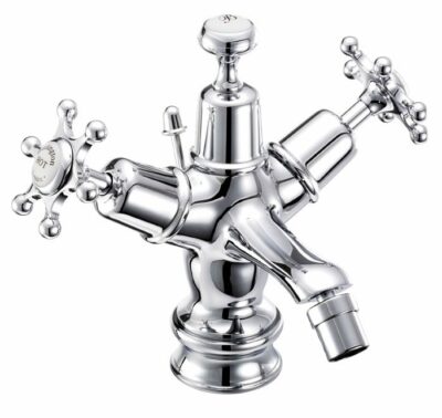 Burlington Birkenhead Regent bidet mixer with pop-up waste
