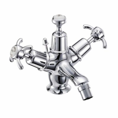 Burlington Anglesey Bidet Mixer with Pop-up Waste