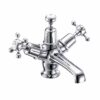 Burlington Claremont basin mixer with click-clack waste