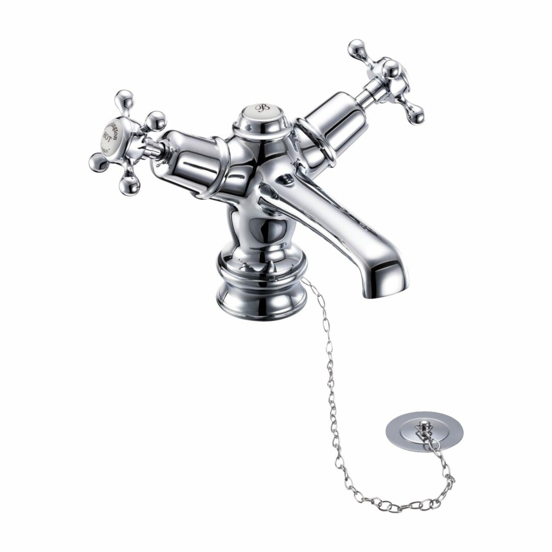 Burlington Claremont Regent Basin Mixer with Plug and Chain