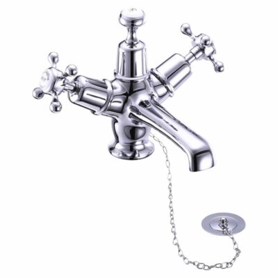 Burlington Claremont basin mixer with plug and chain waste