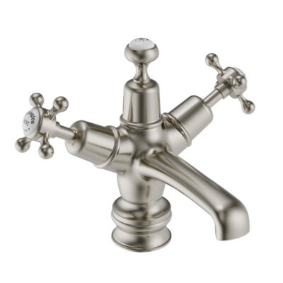 burlington-claremont-regent-basin-mixer-with-click-clack-waste-brushed-nickel