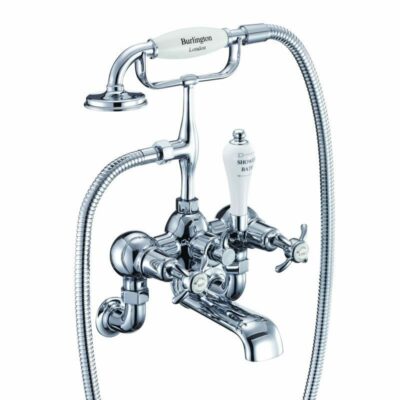 Burlington Anglesey Bath Shower Mixer - Wall Mounted