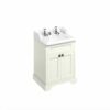 Burlington Freestanding 65 Vanity Unit with Doors and Classic Invisible Overflow basin