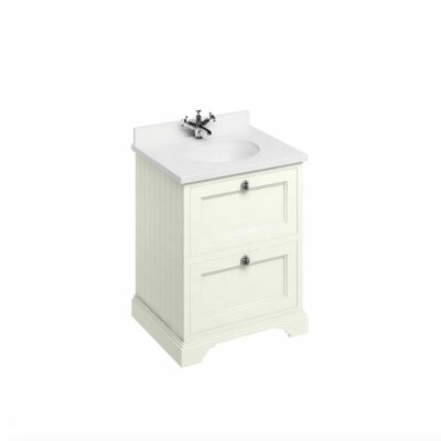 Burlington Freestanding 65 Vanity Unit with Drawers and Minerva White Top