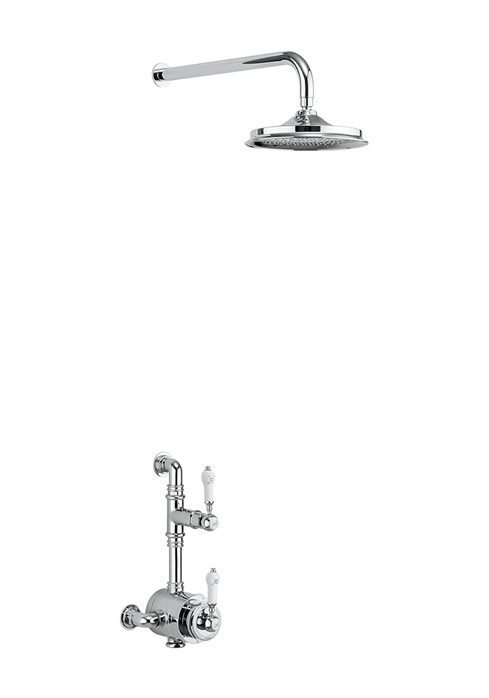 Burlington Stour Thermostatic Exposed Shower Valve Single Outlet