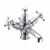 Burlington Claremont basin mixer with pop-up waste