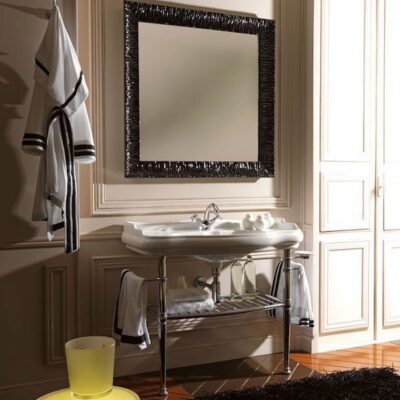 Retro 100cm Console Basin on Basin Stand - Image 5