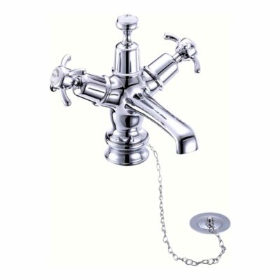 Burlington Anglesey Regent Basin Mixer with Plug & Chain Waste