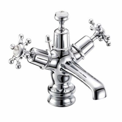 Burlington Birkenhead Regent basin mixer with high central indice with pop-up waste